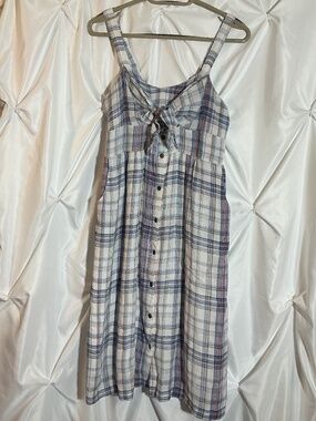 COCO & JAIMESON Plaid Midi Dress Size